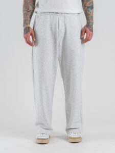 Completo tuta in cotone con Felpa over croppata girocollo + Pantalone baggy PON02 Grigio Nike (6)