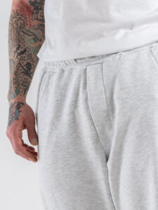 Completo tuta in cotone con Felpa over croppata girocollo + Pantalone baggy PON02 Grigio Nike (9)