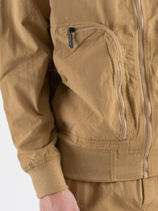 Coordinato con Bomber + Pantalone loose con tasconi laterali 2278 Khaki (3)