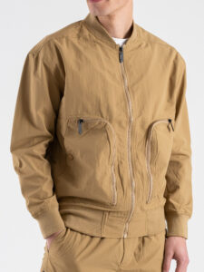 Coordinato con Bomber + Pantalone loose con tasconi laterali 2278 Khaki (4)