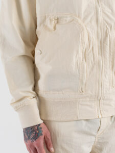 Coordinato con Bomber + Pantalone loose con tasconi laterali 2278 White (3)
