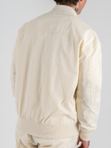 Coordinato con Bomber + Pantalone loose con tasconi laterali 2278 White (4)