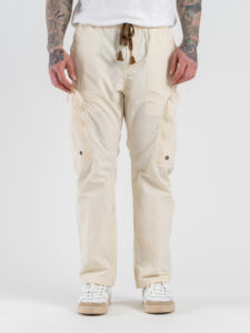 Coordinato con Bomber + Pantalone loose con tasconi laterali 2278 White (5)