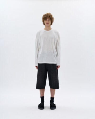 DOUBLE LABEL Bermuda in jeans skater a 3/4 GLW105G