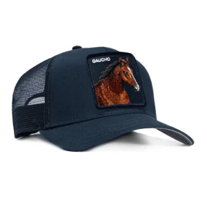 GOORIN BROS Cappellino blu con patch blu stampa cavallo GAUCHO