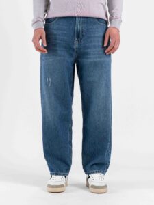 IMPERIAL Jeans Balloon con piccole rotture P5407WID00 Blu Denim (2)