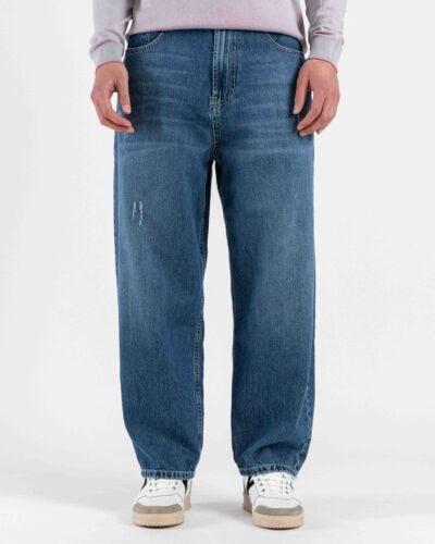 IMPERIAL Jeans Balloon con piccole rotture P5407WID00 Blu Denim