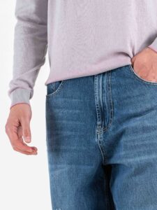 IMPERIAL Jeans Balloon con piccole rotture P5407WID00 Blu Denim (5)