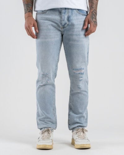 IMPERIAL Jeans regular con rotture P75023TR52 Azzurro chiaro