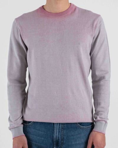 IMPERIAL Magilone in cotone a girocollo effetto sfumato M6372490G1 Rosa/Grigio