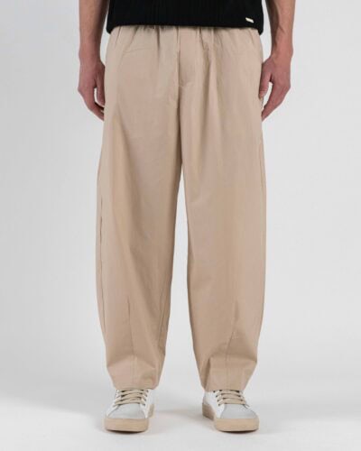 IMPERIAL Pantalone balloon con coulisse in cotone leggero P9090PNT6 Beige