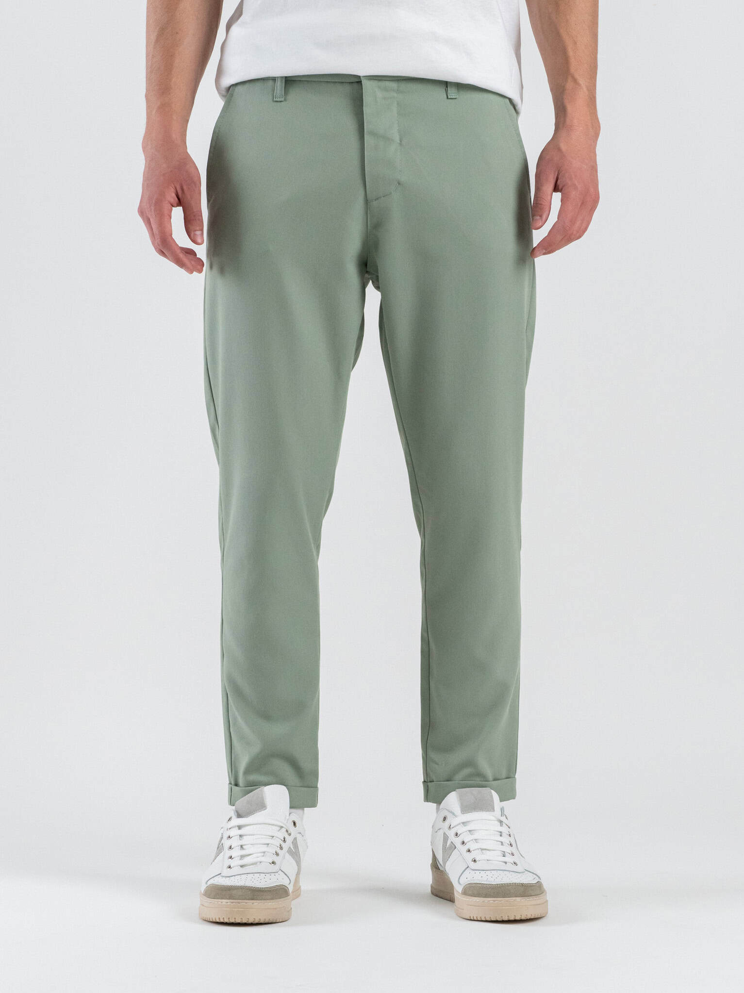 IMPERIAL Pantalone chinos da abito PWB0LBQ Salvia