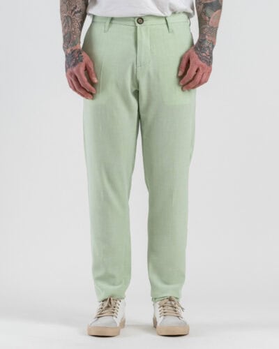 IMPERIAL Pantalone chinos da abito con gamba lunga PD3JLBQ Salvia