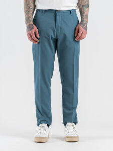 IMPERIAL Pantalone chinos da abito con gamba lunga PD3JLRD Petrolio (2)