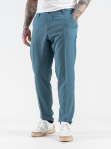 IMPERIAL Pantalone chinos da abito con gamba lunga PD3JLRD Petrolio (4)