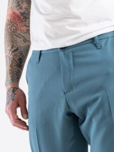 IMPERIAL Pantalone chinos da abito con gamba lunga PD3JLRD Petrolio (5)