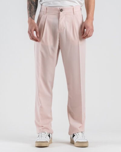 IMPERIAL Pantalone da abito baggy PD3MLRD Rosa