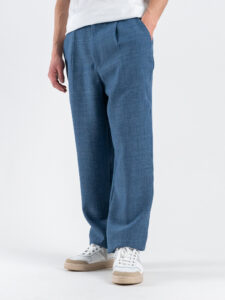 IMPERIAL Pantalone loose da coordinato con pences ed elastico in vita P89793YPH1 Blu (2)
