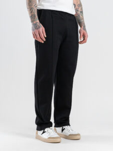 IMPERIAL Pantalone tuta loose con cucitura frontale P8588P027 Nero (3)
