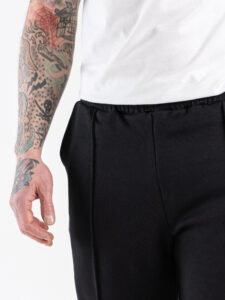 IMPERIAL Pantalone tuta loose con cucitura frontale P8588P027 Nero (5)