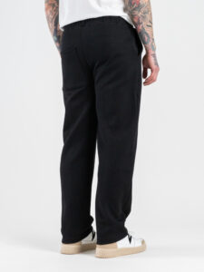 IMPERIAL Pantalone tuta loose con cucitura frontale P8588P027 Nero (6)