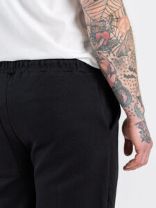 IMPERIAL Pantalone tuta loose con cucitura frontale P8588P027 Nero (7)