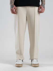 IMPERIAL Pantalone tuta loose con cucitura frontale P8588P027 Sabbia (2)