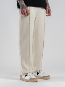 IMPERIAL Pantalone tuta loose con cucitura frontale P8588P027 Sabbia (3)