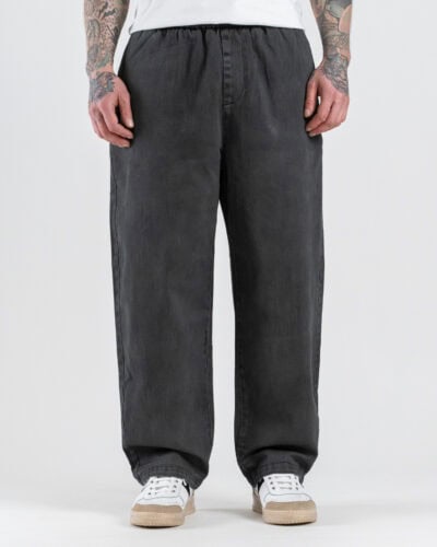 Jeans balloon morbido con coulisse in vita L815321 Black
