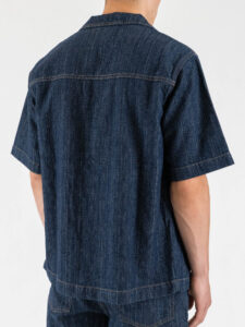 ONLY&SONS Camicia over da coordinato a MM in jeans lavorato 22037354 WAYNE Dark Blue Denim (5)