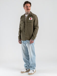 ONLY&SONS Giacchetta over con pacht sul davanti e stampa japan sul retro ALBERTO 22038571 Dusty Olive (1)
