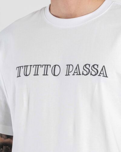 ONLY&SONS T-shirt over in cotone con stampa "tutto passa" AXEL 22037714 Bright White