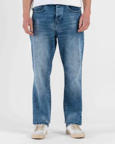 OVER-D Jeans regular con micro rotture sul fondo OC1S2S6D20 Blu