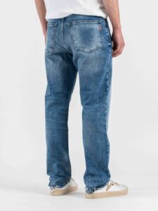 OVER-D Jeans regular con micro rotture sul fondo OC1S2S6D20 Blu (6)