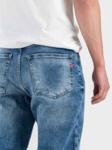 OVER-D Jeans regular con micro rotture sul fondo OC1S2S6D20 Blu (7)