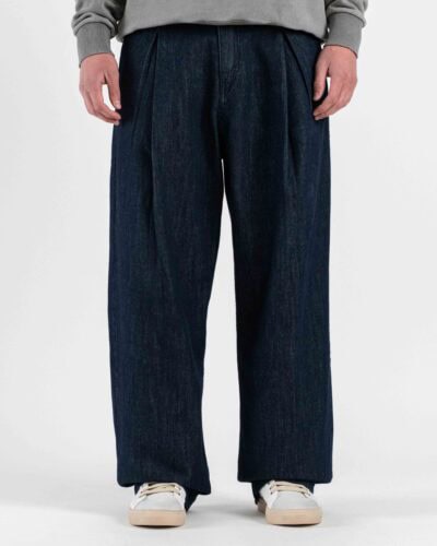 OVER-D Pantalone ballon con piences OE1S2S6P88 Blu