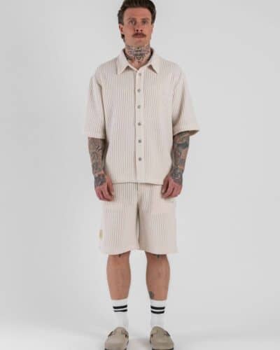 PXP Camicia da coordinato box fit lavorata 2610303 Panna