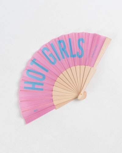 SUPERCULTURE Ventaglio con scritta HOT GIRLS VENTAGLIO-02 Rosa Bubble