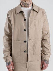 TELAMIRA Giacchetta regular con tasche frontali TE-2613 Beige (3)