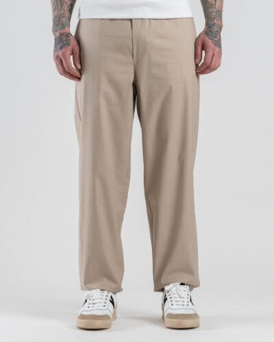 TELAMIRA Pantalone loose fit con coulisse TE/2612 Beige