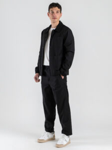 TELAMIRA Pantalone loose fit con coulisse TE2612 Nero (1)