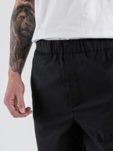 TELAMIRA Pantalone loose fit con coulisse TE2612 Nero (5)