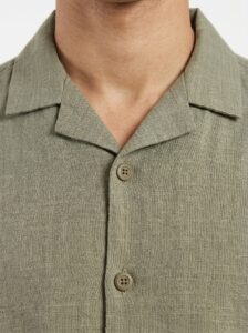 Coordinato boxy fit con camicia mm + bermuda con coulisse in vita 815241 Grayish Green (3)