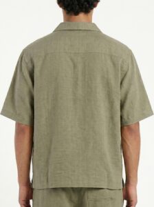Coordinato boxy fit con camicia mm + bermuda con coulisse in vita 815241 Grayish Green (4)