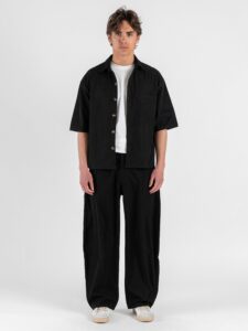 Coordinato con Camicia over a MM + Pantalone baggy 3420 Black (2)