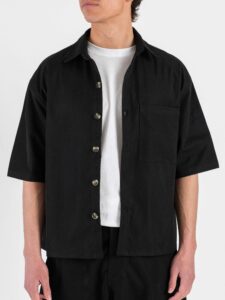 Coordinato con Camicia over a MM + Pantalone baggy 3420 Black (3)