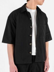 Coordinato con Camicia over a MM + Pantalone baggy 3420 Black (5)