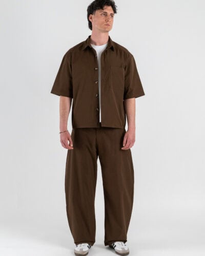 Coordinato con Camicia over a MM + Pantalone baggy 3420 Moro