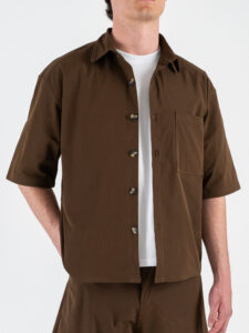 Coordinato con Camicia over a MM + Pantalone baggy 3420 Moro (4)