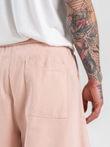 Coordinato over con Camicia MM+Jorts con coulisse L815500 Pink (1)